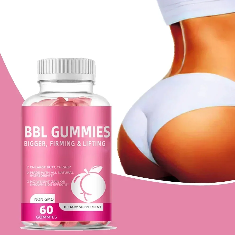 

1 bottle of BBL hip lifting gummie promotes skin health and improves hip health