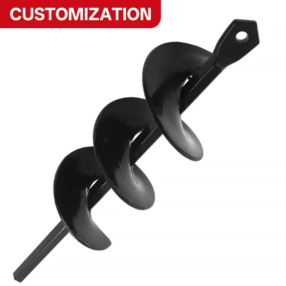 

Customized Auger screw stainless steel drill bits gardening tools electric planters gardening ground drill bits moq 1pc