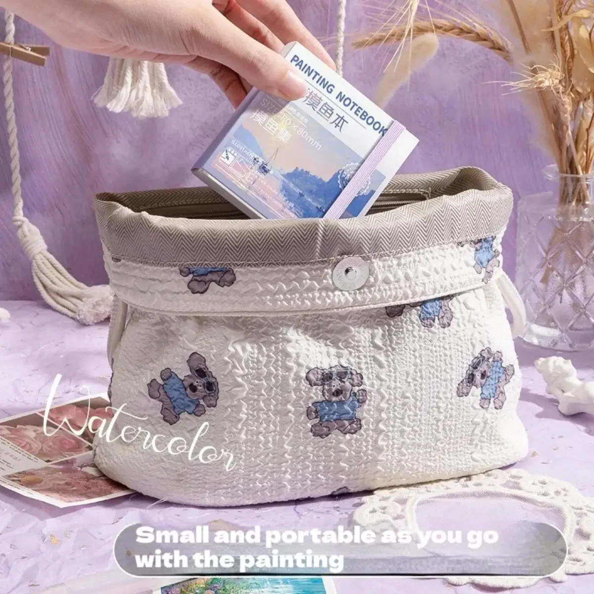 Mini Watercolor Paint Set,Travel Painting Book,Portable Color Palette,For Cards,Drawing Students Back To School Art Supplies