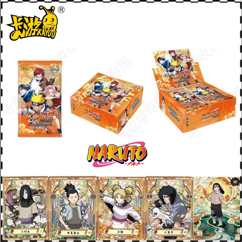 

KAYOU Anime Original Naruto Cards T2w8 Chapter of Soldiers Box Rare CR SP Ninja World Collection Cards Toy for Children Gifts