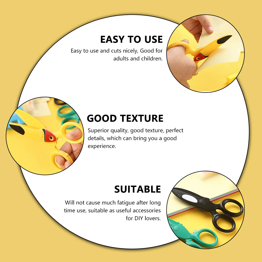 2 قطعة مقص بلاستيكي أمان طرف مستدير DIY مقص للحرف اليدوية للمدرسة والمكتب والمنزل ورق إبداعي متعدد الأغراض