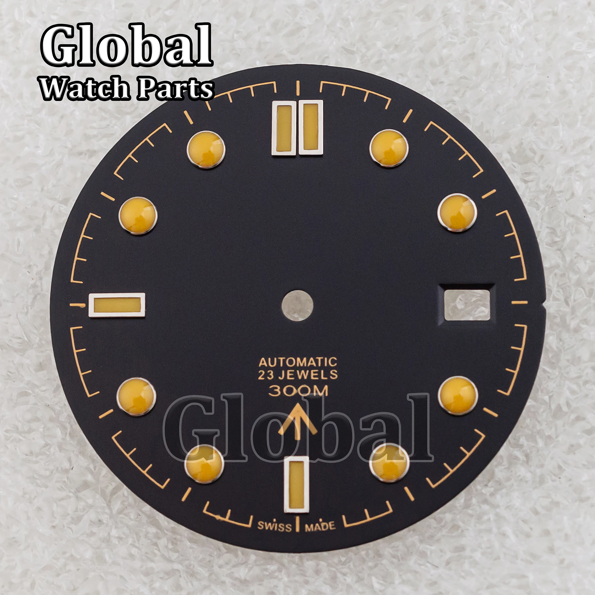 NH35 Green Luminous Watch 31mm Dial for Seamaster 300 Fit NH35 NH36 Mechanical Automatic Movements Watch Faces Replacement Parts