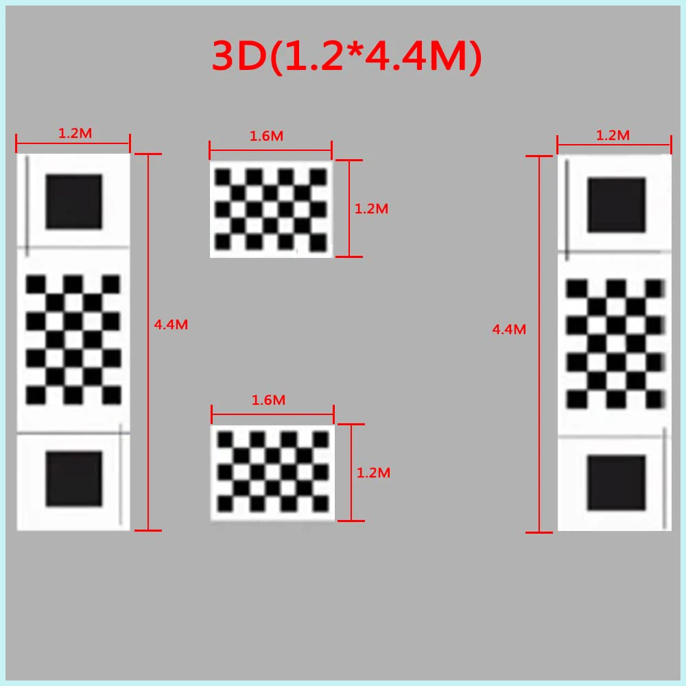 자동차 매트 360 카메라 용 2D 3D 천 담요 자동차 교정 패브릭 수동 자동 접합 디버깅 고정밀 썸네일 3