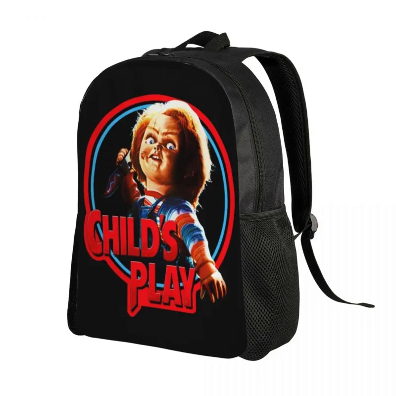 

Customized Child's Play Chucky Backpacks Women Men Fashion Bookbag for School College Horror Movie Bags