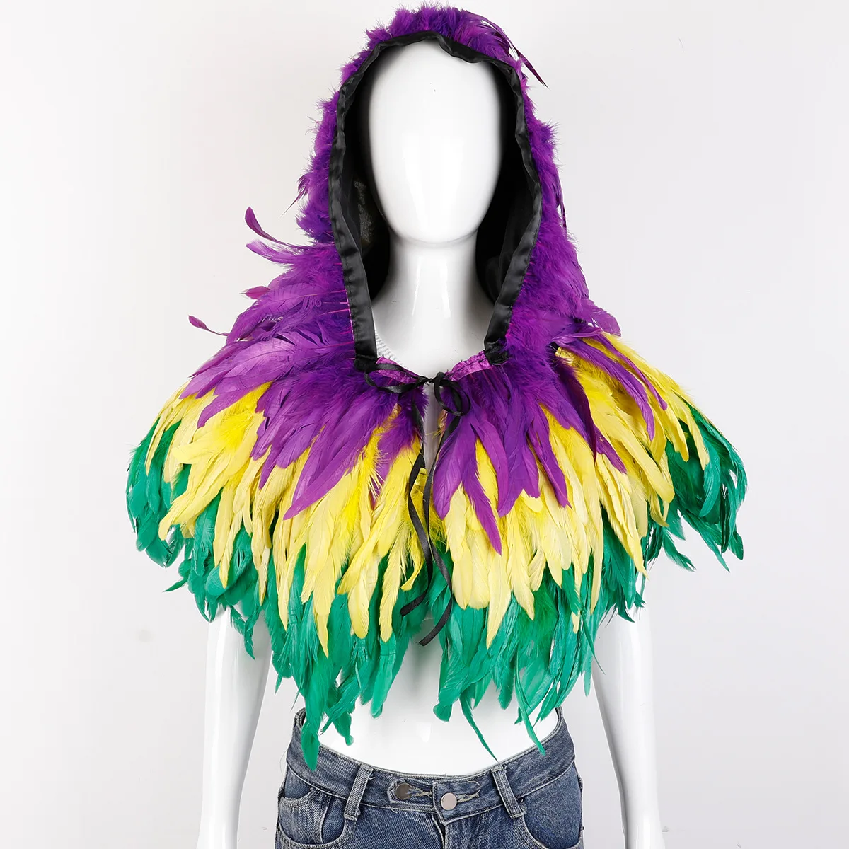 Halloween Shoulder Cape for Women Cloak Feather Cloak Shoulder Decoration Performance Photography  Clothes Style Accessories