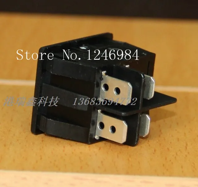 [SA]AC power switch RLEIL rocker switch Dual illuminated large black border red rocker switch RL2-321N--50pcs/lot