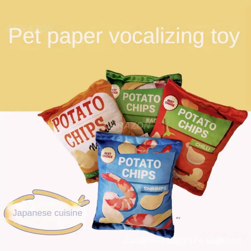 Rattling Paper Cat Rubber Pet Dog Teddy Grinds His Teeth To Prevent Biting Chewing Dog Toys Anti Bite Paper Towels Dog Pet Toys