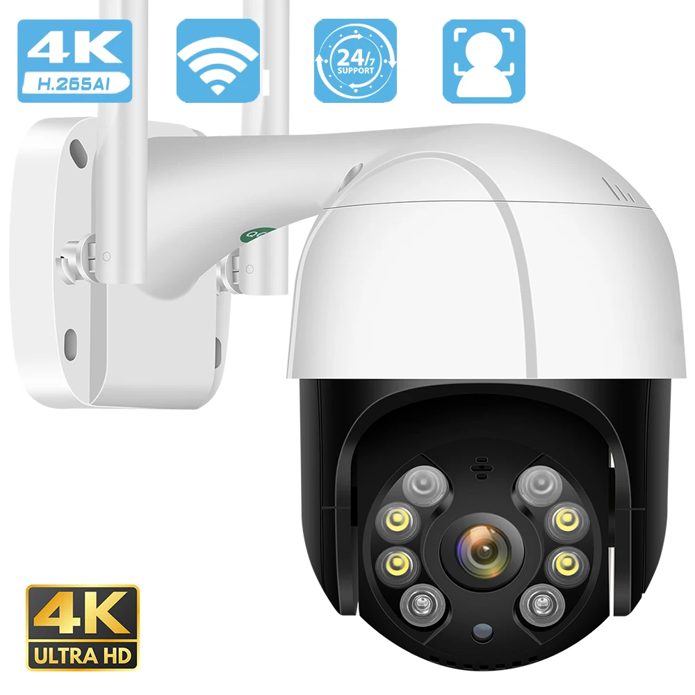 Go! 8MP 5MP PTZ WiFi IP Camera Audio Human Detection 1080P Waterproof Security IP Camera Auto Tracking P2P Video Surveillance