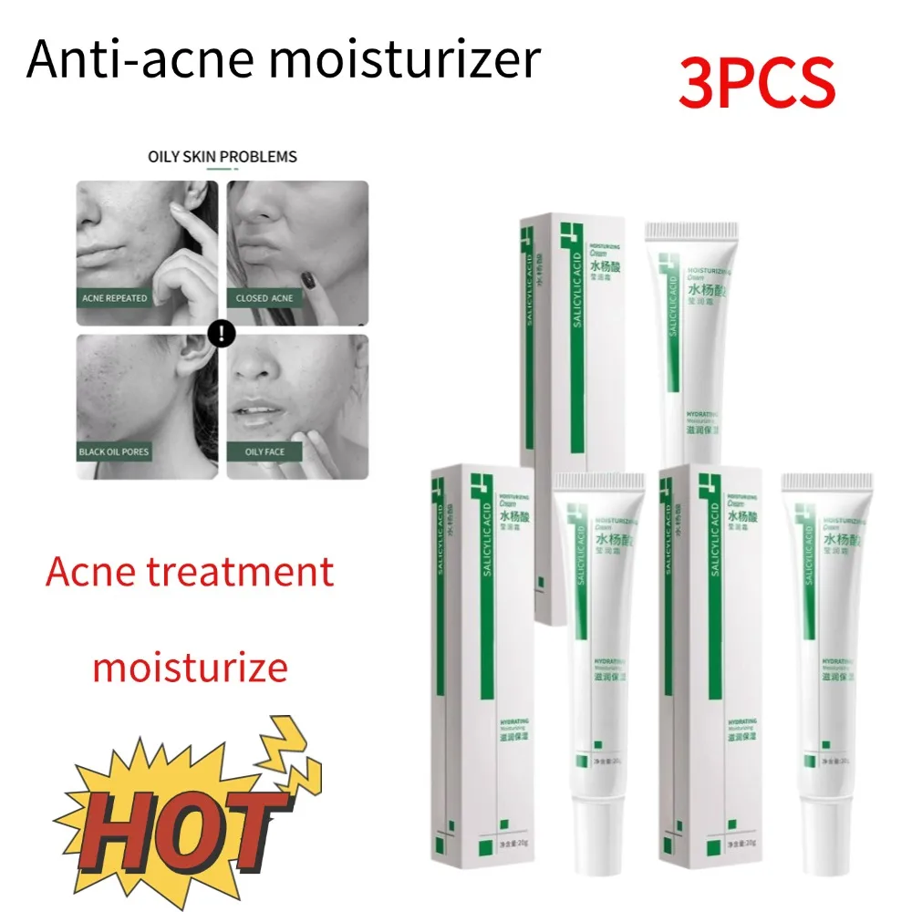 Anti-acne Moisturizer Face Essence Cream Shrink Pores Salicylic Acid Mask Deep Water Refill Nourish Skin Delicate  Smooth Skin