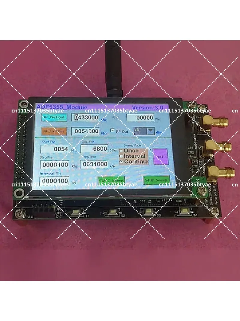 RF Signal Source VCO Microwave Frequency Synthesizer Module with 3.5-Inch Capacitive Color Screen