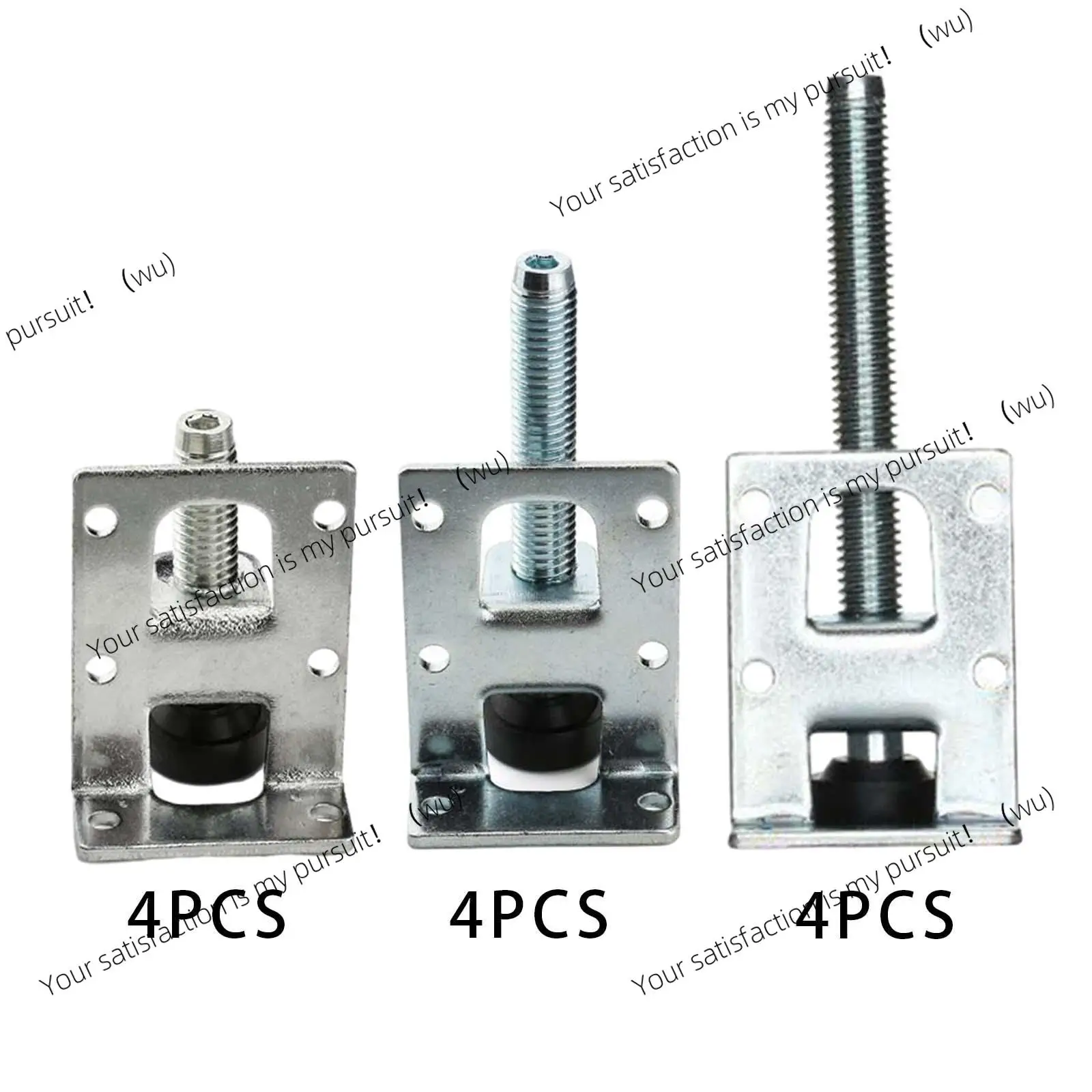 4X table leg leveler, steel table leg height pad, leveling