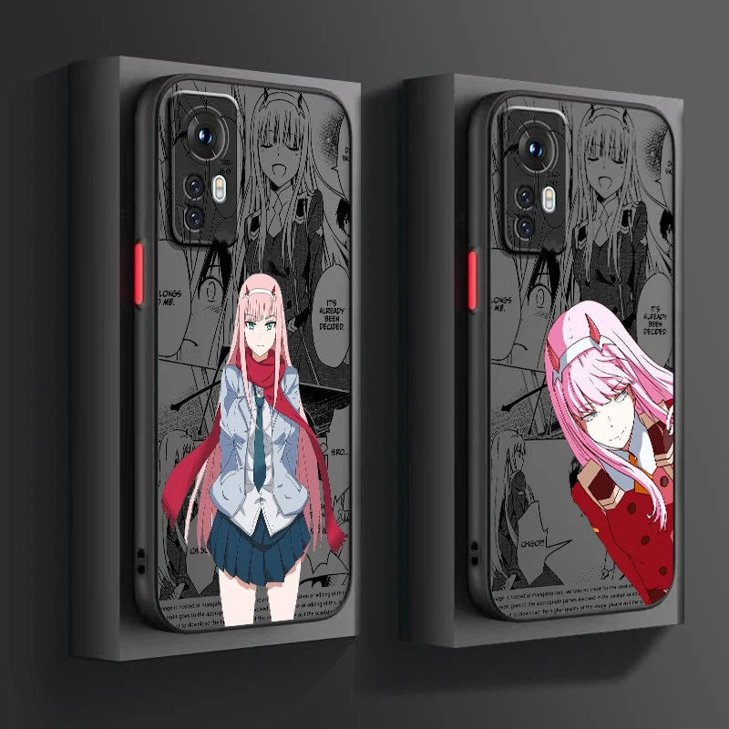 Darling In The Franxx Comics Frosted Translucent For Xiaomi Mi 13 12 12T 11T 11 11i 10T 10 9T Pro Lite Ultra 5G Matte