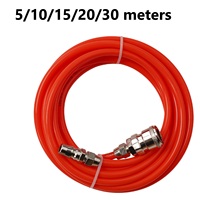 5-30Meters Pneumatic Straight Pipe Air Compressor Pump Hose 5*8mm Red Air Compressor Pump Hose Tube With Quick Connector