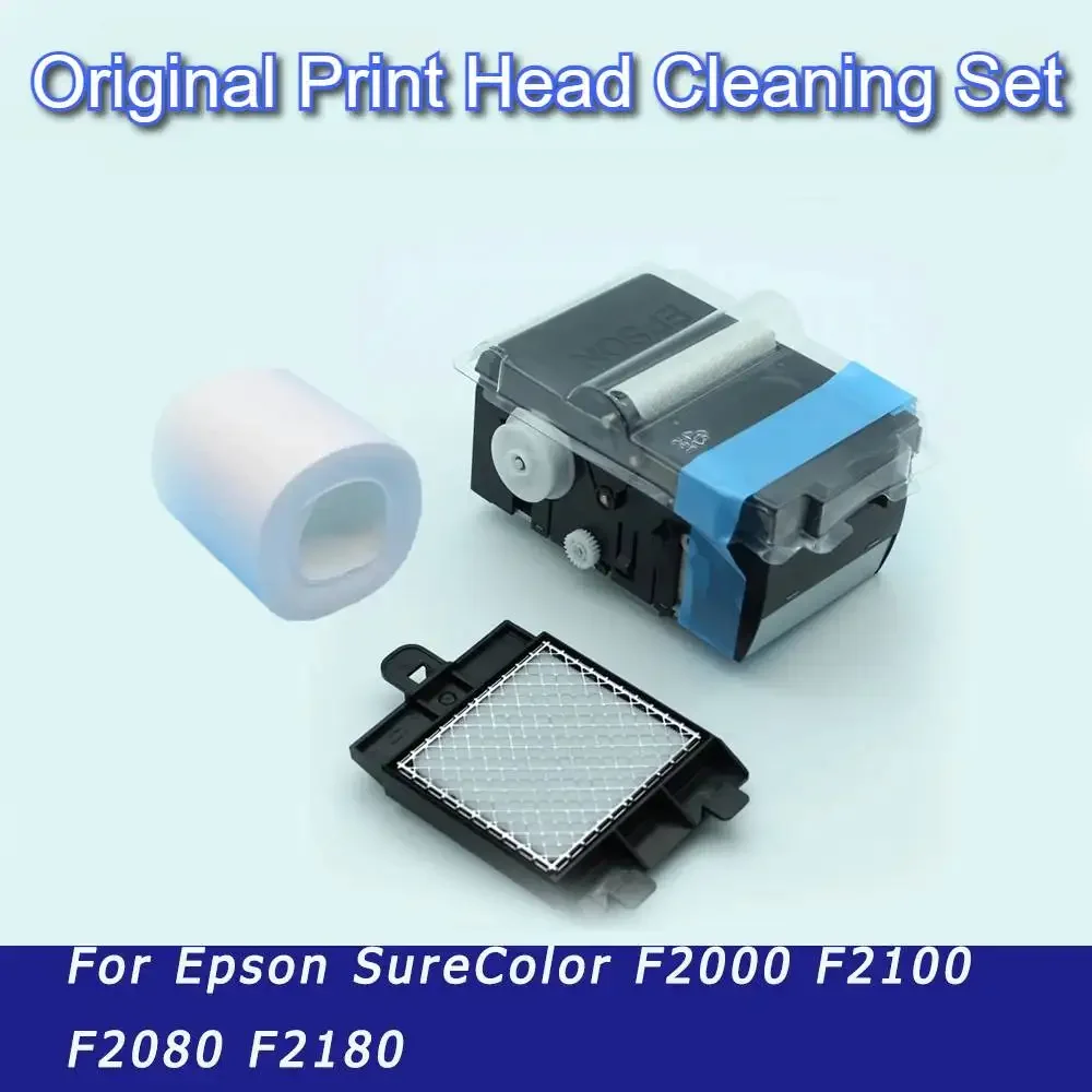 Original Printer Head Cleaning Set for Epson F2000 F2100 F2080 F2180 Printhead Cleaning Unit Clean Tools Printer Clean Unit Kits
