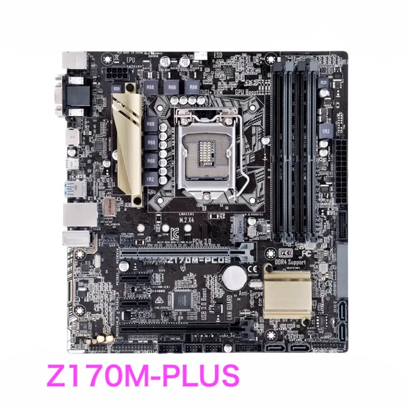 Suitable For ASUS Z170M-PLUS Desktop Motherboard LGA 1151 DDR4 PCI-E 3.0 Micro ATX Z170 Mainboard 100% Tested OK Fully Work