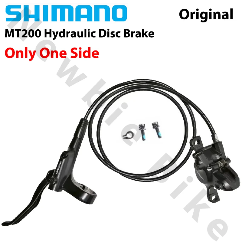 SHIMANO MT200 Brake MTB Bicycle HYDRAULIC DISC BRAKES Pads 2 PISTON Just One Side 800MM 1450MM MT200 Mountain Bike Accessories