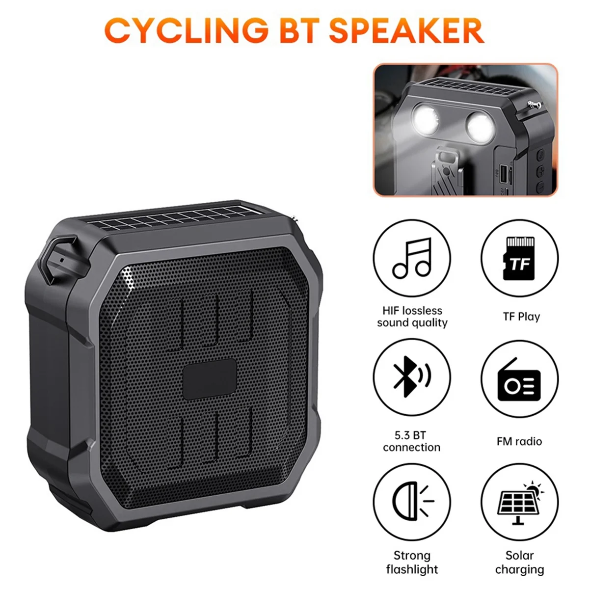 N09R Portable Outdoor Bicycle Bluetooth Speaker Wireless Sound Box Hands Free Call Cycling Subwoofer