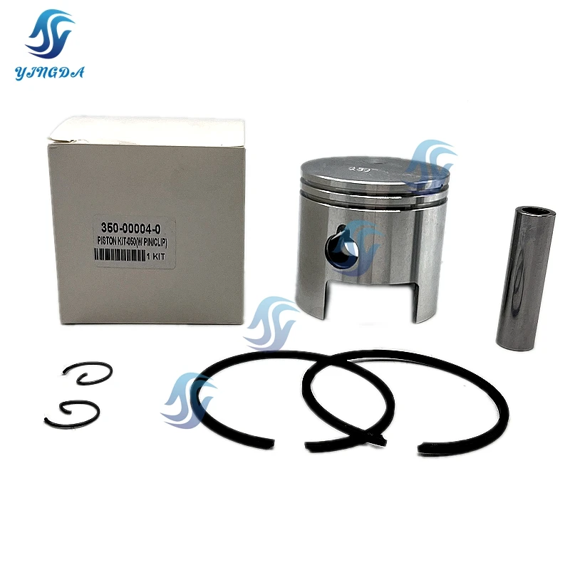 

350-00004-0 Комплект поршней и колец для лодки (0,5 мм O/s) заменяет подвесной двигатель Tohatsu 18 л.с. MB18 M18 350-00004 60,5 мм