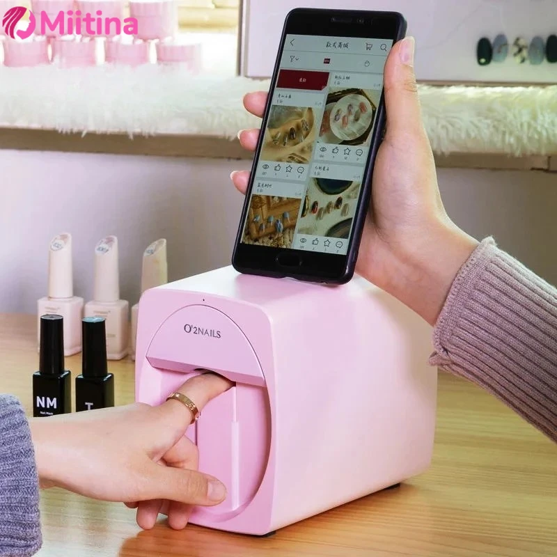 Mini-imprimante 3D pour ongles, Machine d'impression professionnelle Portable et Mobile pour Nail Art, pour la maison ou le Salon de manucure