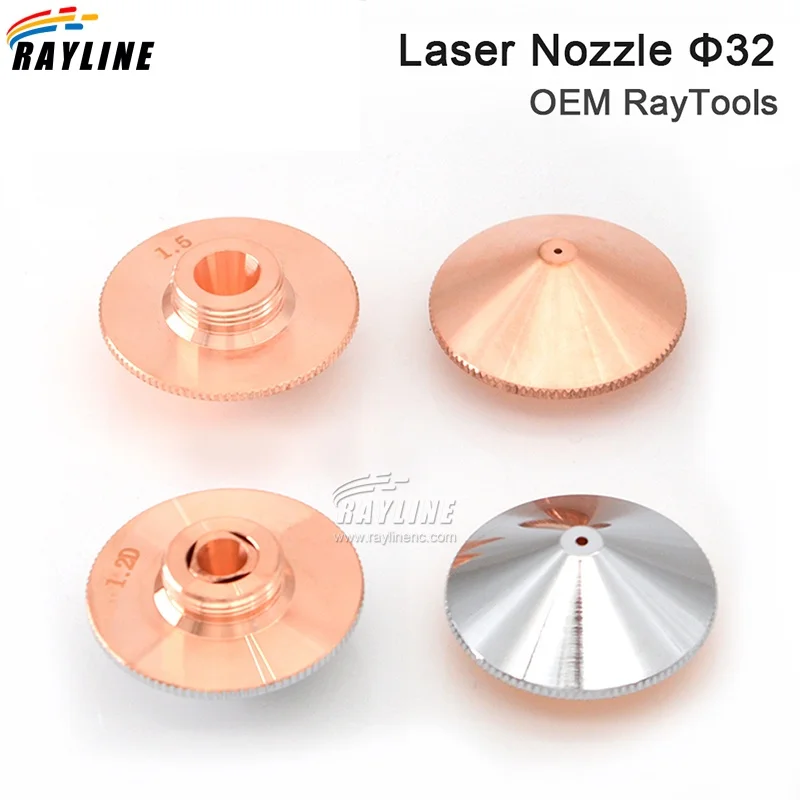 

Dia.32mm Single/Double Layer Nozzle for Laser cutting Machine Raytools Caliber 0.8-5.0mm M14 For Fiber Laser Head Part