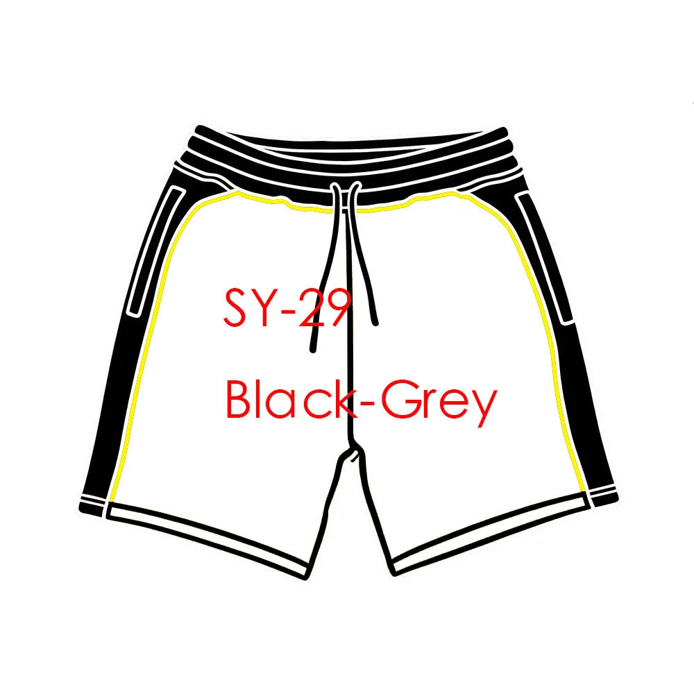 

SY-29 Cotton Jogger Shorts for Men Gym Running Pants Hoodie Tracksuit Green Label Black Patchwork Dark Gray Embedded Shorts