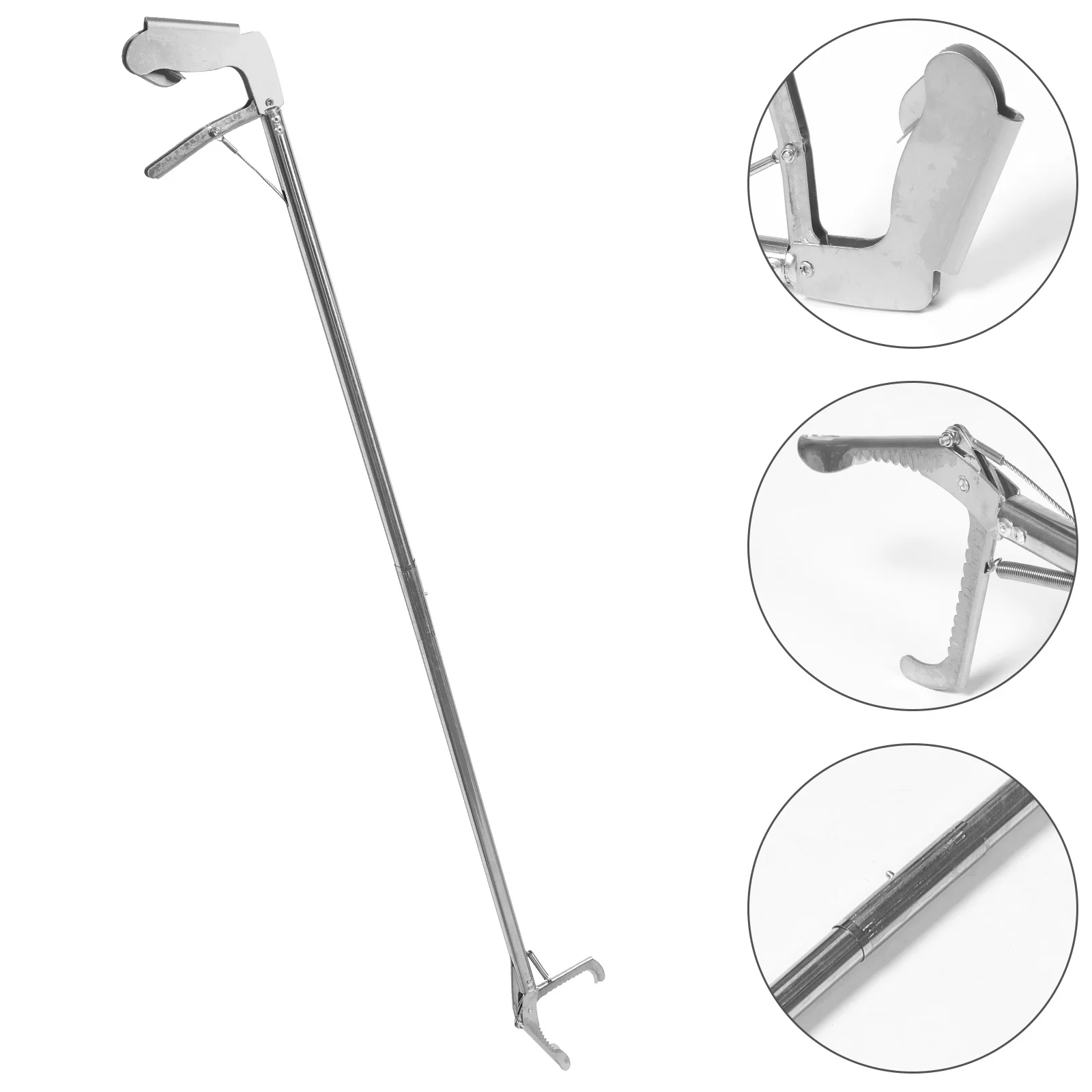 

Stainless Steel Snake Catcher Clip Folding Durable Practical Snake Grabber Tool for Home Garden Mountain Use Reptile Grabber