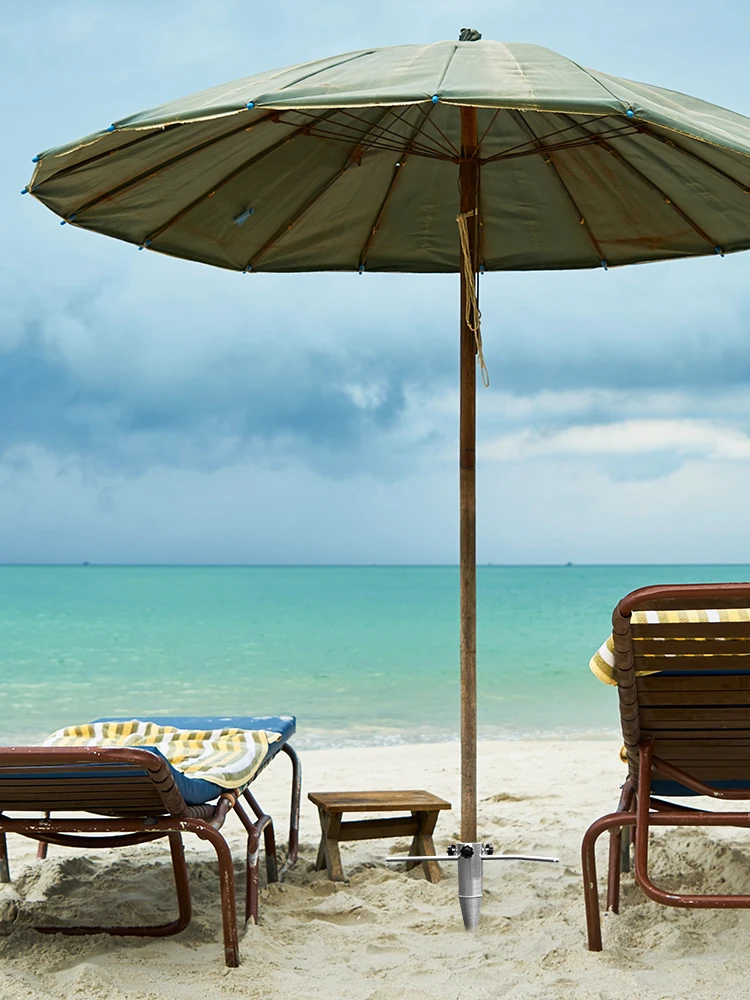 비치 파라솔 모래 앵커 무타공 금속 파라솔 스탠드 헤비 듀티 비치 모래 지면 앵커 야외 정원용