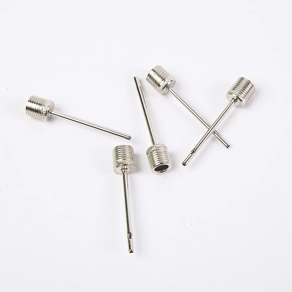 

10 pcs Full Metal Silver Ball Pump Needles Air Inflation Basketball Soccer Volleyball Sports Pneumatic Tool Accessories