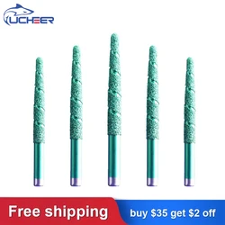 UCHEER Brazing Diamond Engraving Bit Drill Bits Tapered CNC Router Bits for CNC Marble Granite Engraving Marble Cutting Tool