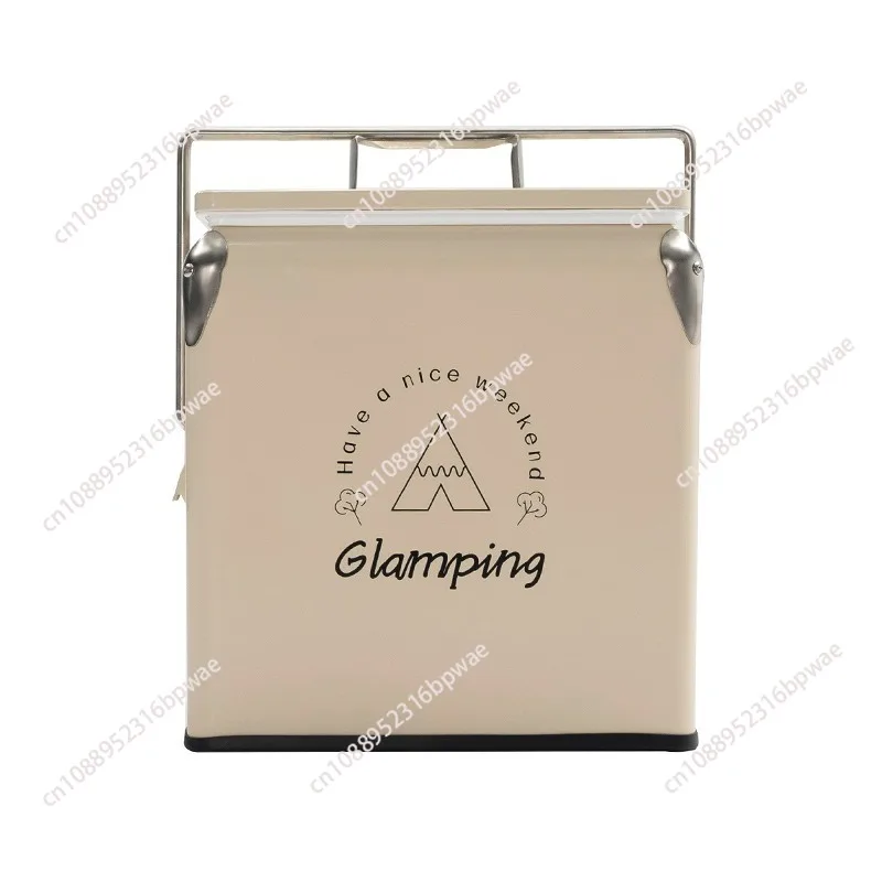 

13L metal incubator steak gift ice bucket outdoor car camping hotel refrigerator