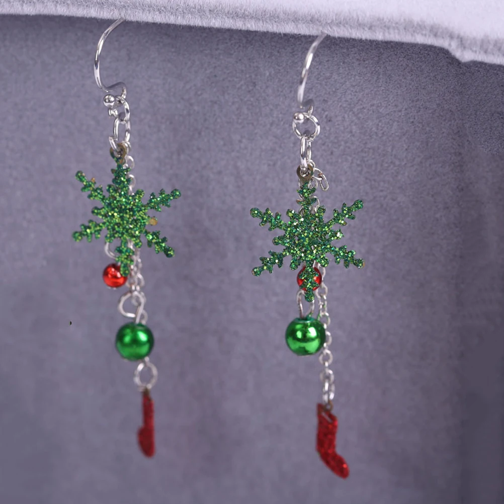 

Snowflake Bow Earring Set Christmas Gifts Small Earings Eco Friendly No Allergy Birthday Valentines Day Engagement