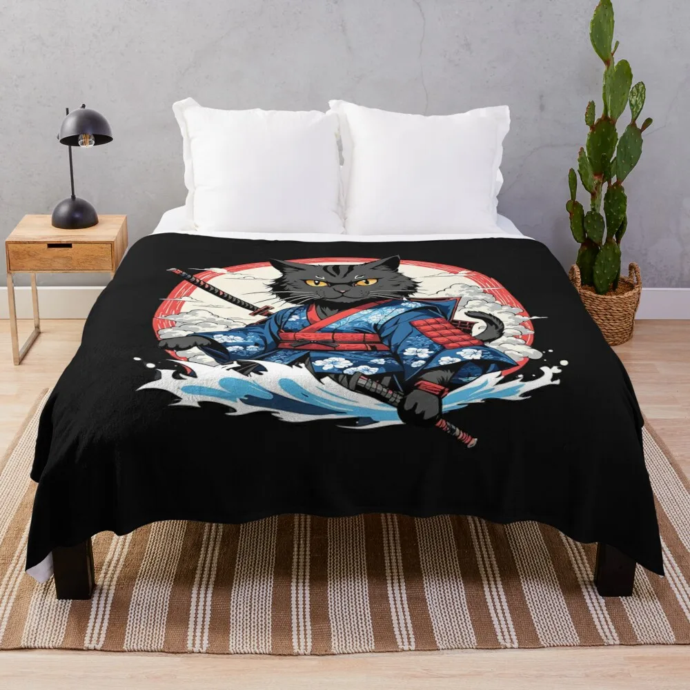 Noble defenders of justice cat Throw Blanket Quilt Winter beds Blankets