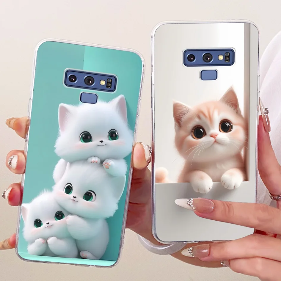 For Samsung Galaxy Note 9 Case SM-N960F Cute Funny Cat Dog Painted Shell Soft Silicone Cover For Samsung Note9 N9600 Phone Cases