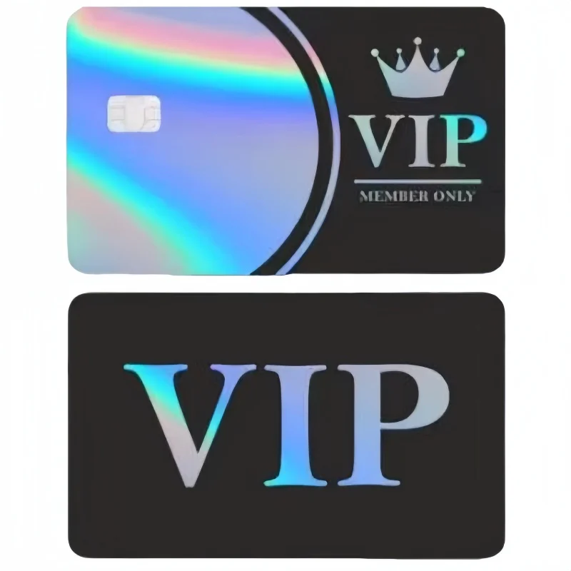 Laser Vip Credit Card Patch Front Back Bank Student  Bus Card Decoration Anti Slip Wear Resistant Women Toy