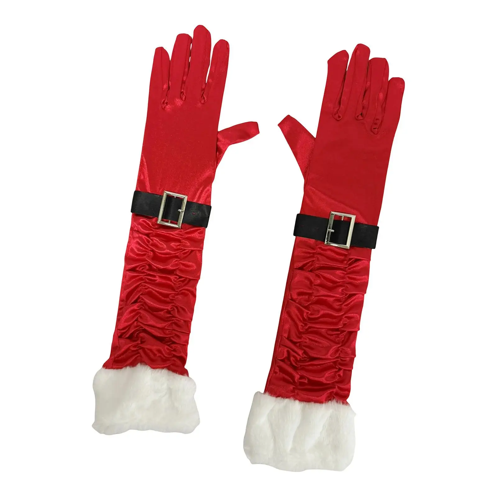 

Red Christmas Gloves Costume Photo Prop 45cm for Fancy Dress Ceremony Halloween