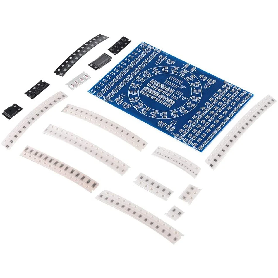 DIY Kit SMD LED Welding Soldering Practice Kit Learning Training Suite Flashing LED Components Skill Training Board