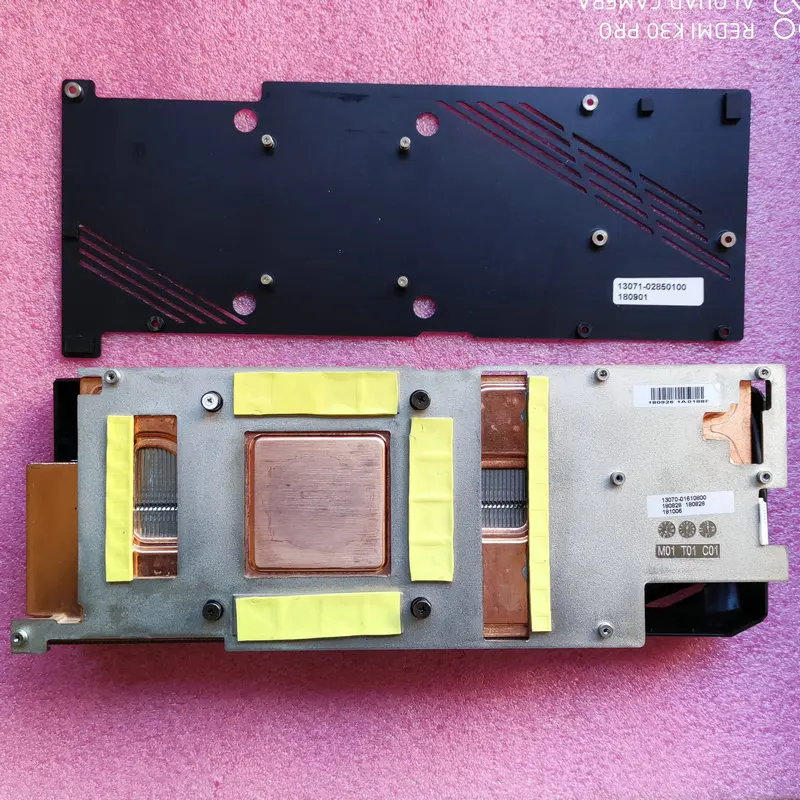 The Radiator Cooler Backplate for ASUS DUAL RTX2080Ti Graphics Video Card
