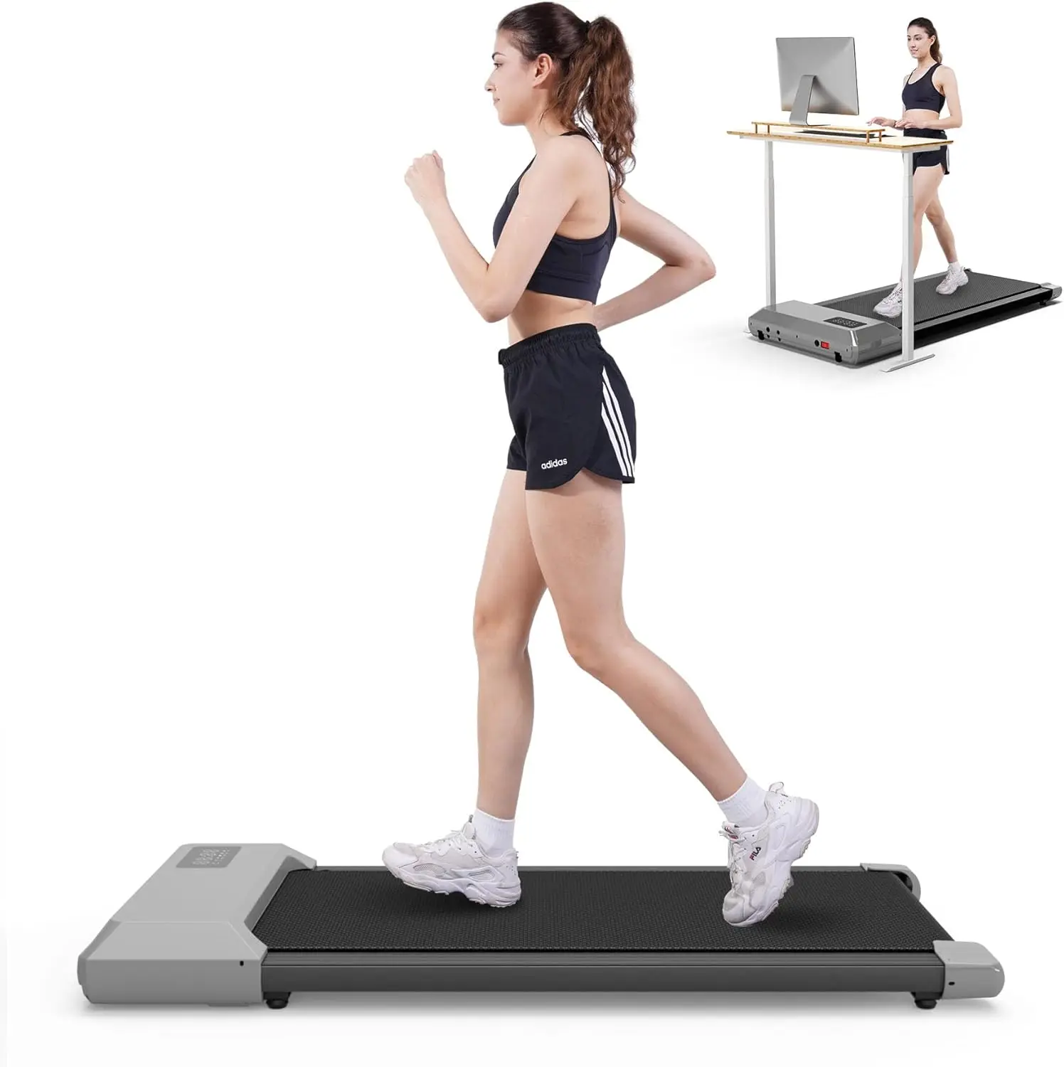 

Подставка для ходьбы, профессиональная Улучшенная умная настольная беговая дорожка, 2, 2 л.с., маленькая, тихая, фотосессия, приложение и