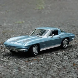 WELLY 1:24 Chevrolet Corvette 1963 Alloy Car Diecasts & Toy Vehicles Car Model Miniature Scale Model Car Toys For Children