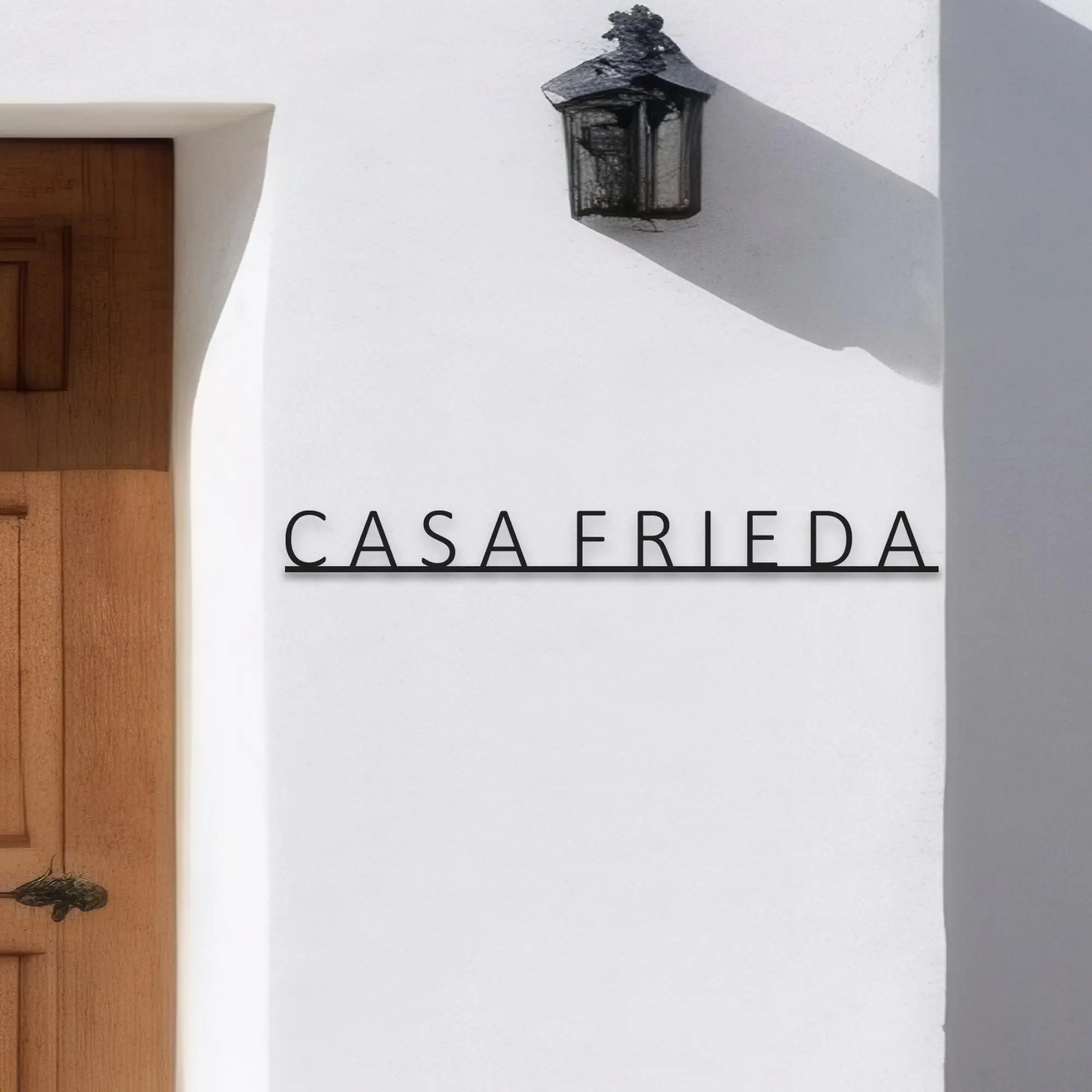 

Custom metal House Name sign Outdoor House Name Plaque Outdoor House Signs Traditional Housewarming Gift Casa Metal Sign