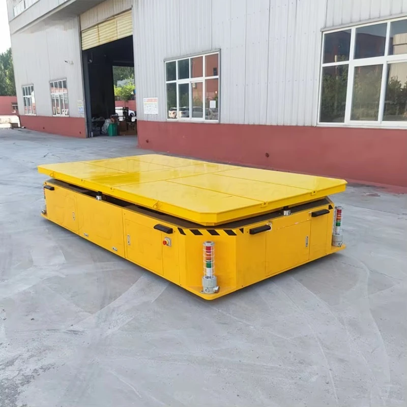 Hot Sale 20T CE Certificated Steerable Battery Powered Steel Factory Automated Guided Industrial AGV Robot Transfer Cart