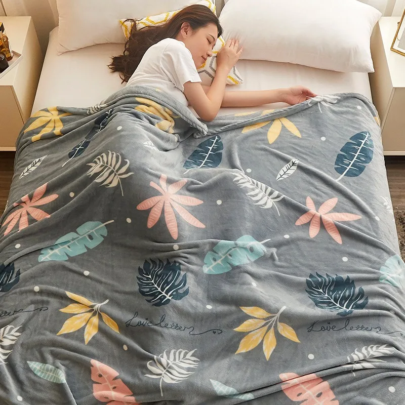 

Falei Quick-Warm Coral & Crystal Fleece Blanket: Versatile Throw, Bed Sheet, Sofa Cover for Cozy Heating