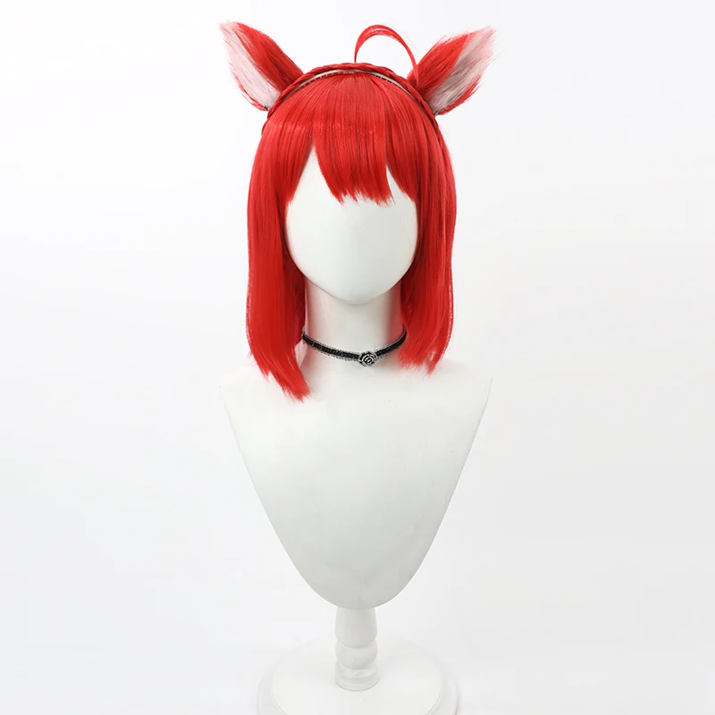 Virtual YouTube Vtuber Ratna Putri Cosplay Wig Halloween Carnival Party Props Synthetic Hair Heat Resistant Fiber + Wig Cap