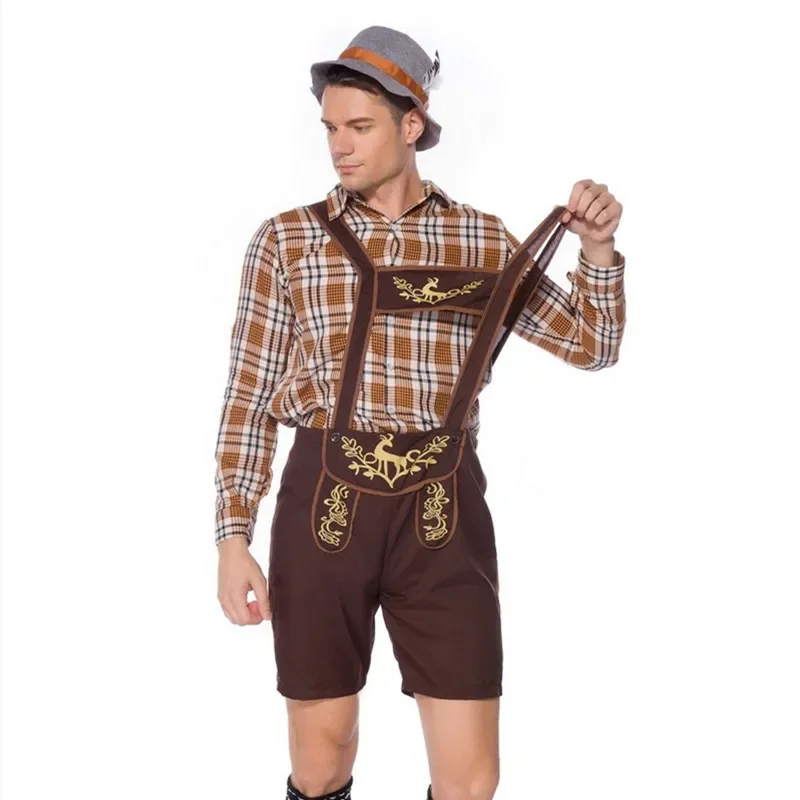 Oktoberfest Kostuum Heren Lederhosen Octoberfest Baarse Bierkleding Oktoberfest Cosplay Halloween Meid Kostuums