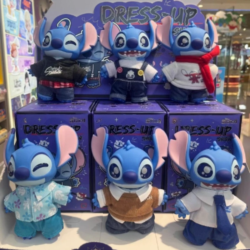 

Stitch Costume Show Series Blind Box Vinyl Face Doll Surprise Mysterious Box Cute Anime Figurine Collection Decorative Toy Gift