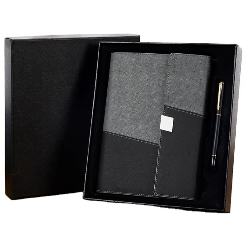 

2025customized.new design pockets notebook sets with pen PU leather cover high quality journal diary box231036