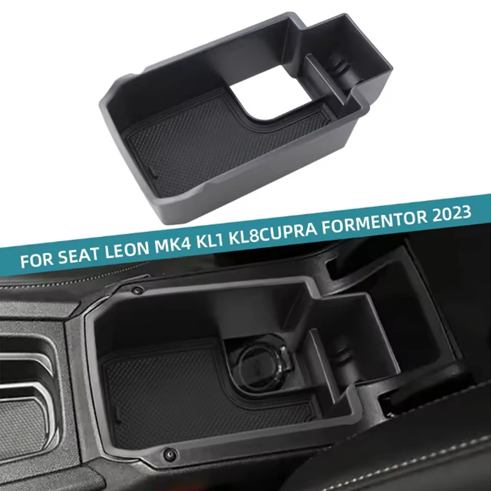 For Cupra Formentor 2023-2025 For Seat Leon MK4 KL1 KL8 Car Armrest Storage Box Console Organize Tray Accessories
