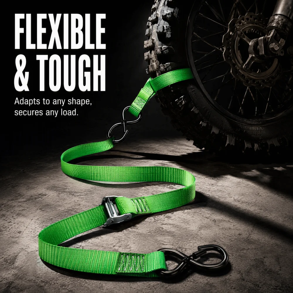 Picture 3: Lock S Hook Tie Down Strap Heavy Duty Long Belt Cargo Lashing Belt Secure Universal Ratchet Heavy Duty Strap Transportation