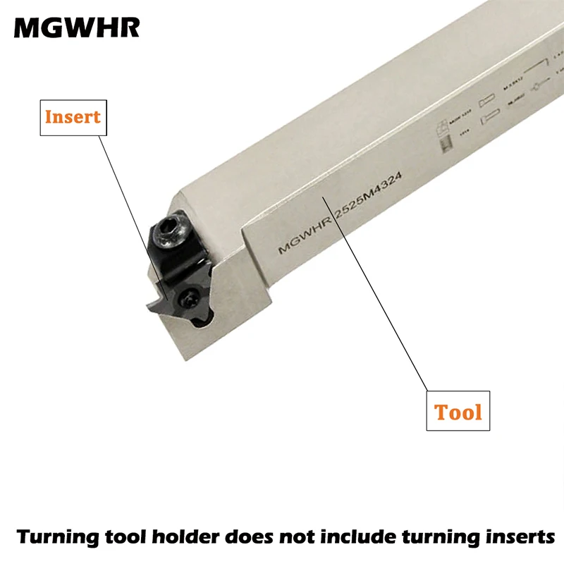1Pcs MGWHR MGWHL Lathe Machine Grooving Turning Tool Holder Lathe Tool Holder MGWHR1616H4315 MGWHR2020K4315 CNC Lathe Tools