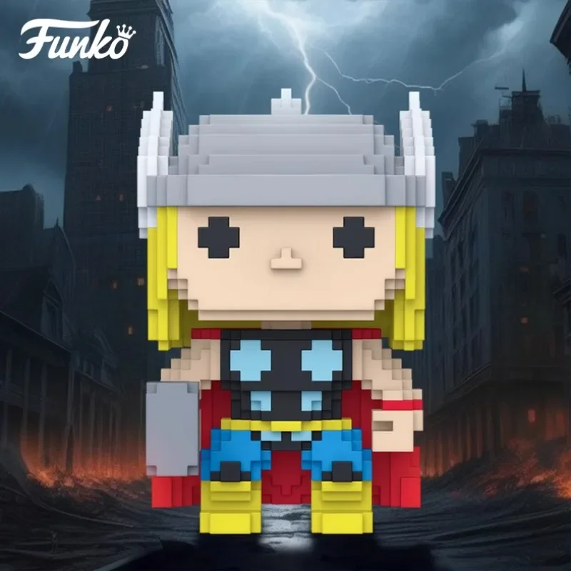 

Funko POP Marvel Thor Pixel Art Action Figure - Collectible Toy, Trendy Pop Culture Gift for Fans